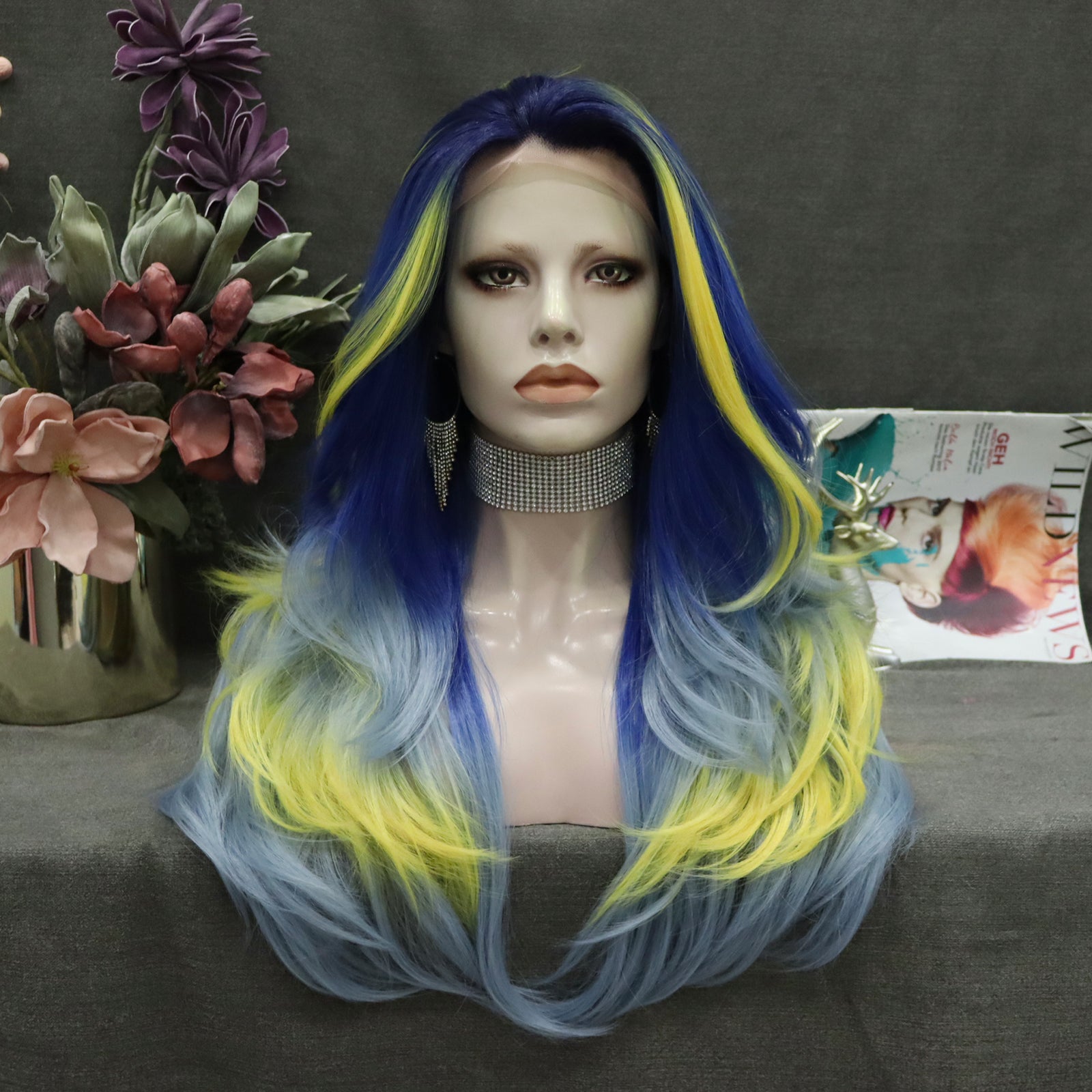 Yellow sale ombre wig