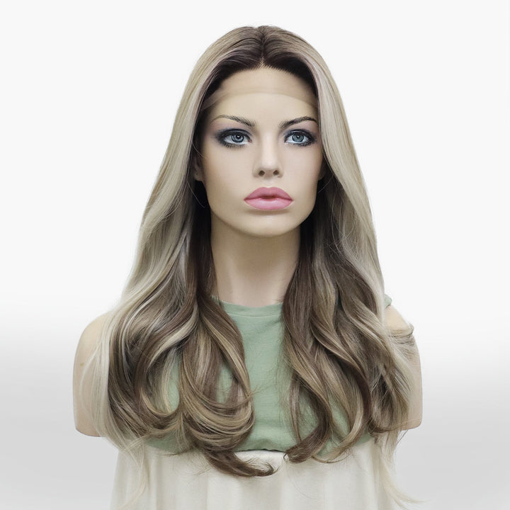 Angela Collection - Lona collection T part glue less wigs blonde&brown&pink&blue - Imstylewigs