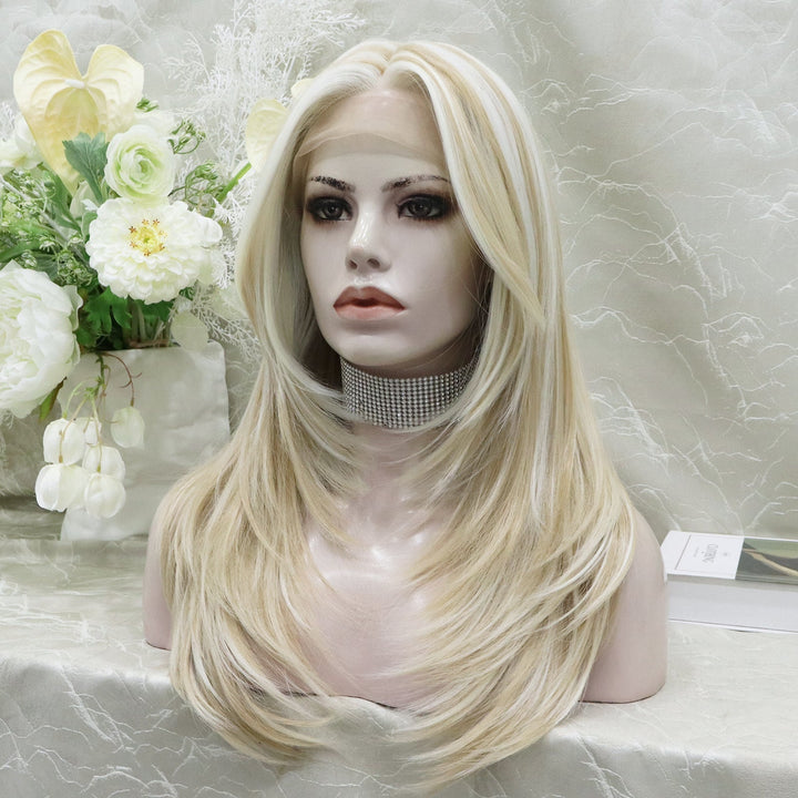 Benda Collection - Robin - Ombre blonde color with layer cutting T - part lace front 24 inches - Imstylewigs