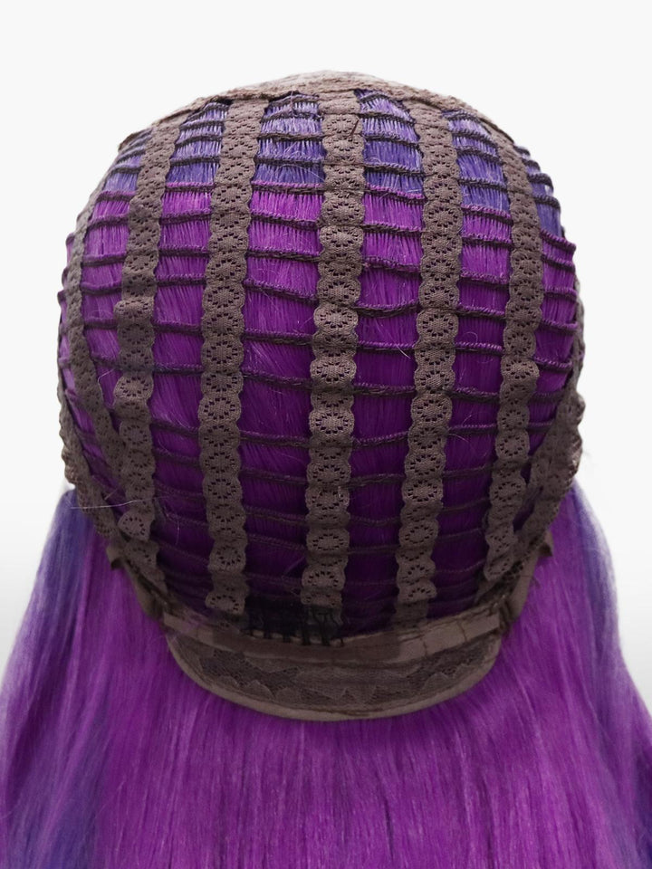 Brandi Queen - Purple And Blue Ombre Long Wave Lace Front Synthetic Wig - S73 - 2204 - raise - Imstylewigs