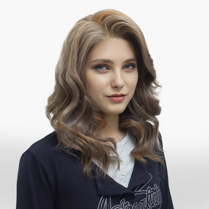 IMstyle Adele 13*6 Lace Front wig Futura Fiber Shoulder length Creamy Brown - W336 - Adele - C13X6 - Imstylewigs