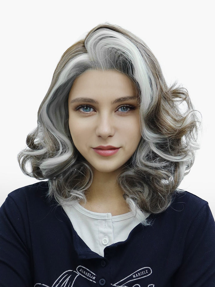 IMstyle Beverly Deep Curls Beige Blonde with Brown vintage Clsssic 13*6 Free parting lace Wig - Imstylewigs