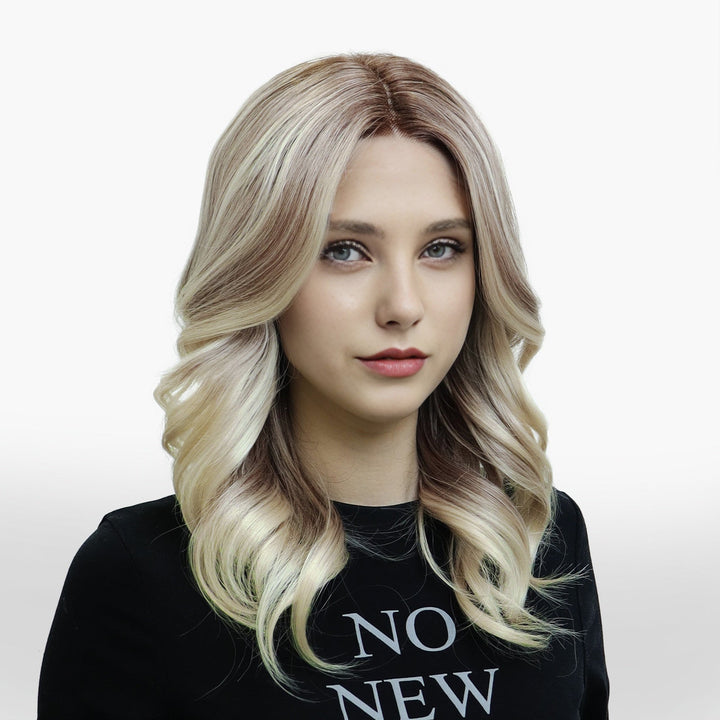 IMstyle Camelia New glueless T Part Synthetic lace wig Blonde with soft rooting shoulder Lenth - TK129 - 2465 - Imstylewigs