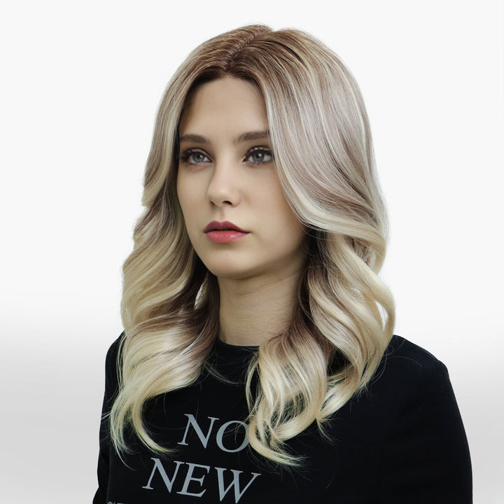 IMstyle Camelia New glueless T Part Synthetic lace wig Blonde with soft rooting shoulder Lenth - TK129 - 2465 (Shara) - Imstylewigs