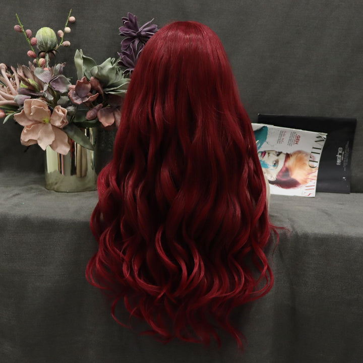 IMstyle Eva ombre red color wavy 26 inches T part lace front wigs TS65 - 2212 - Imstylewigs