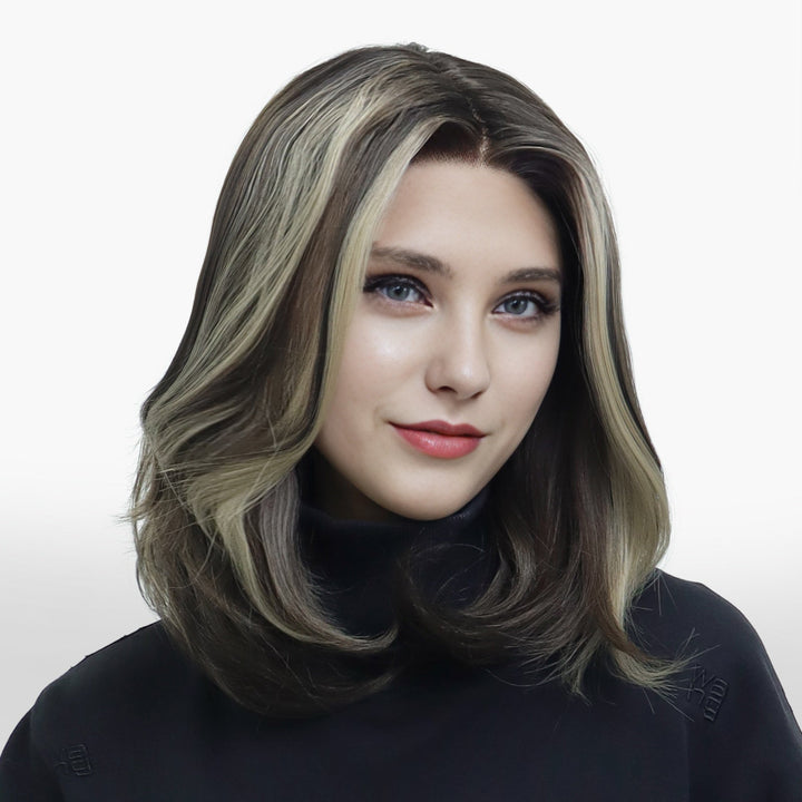 IMstyle Joyce Fall wig middle Lenth Layer cut Brown T part Glueless Soft lace Front wig - TK127 - 2461 (SharaCollection) - Imstylewigs