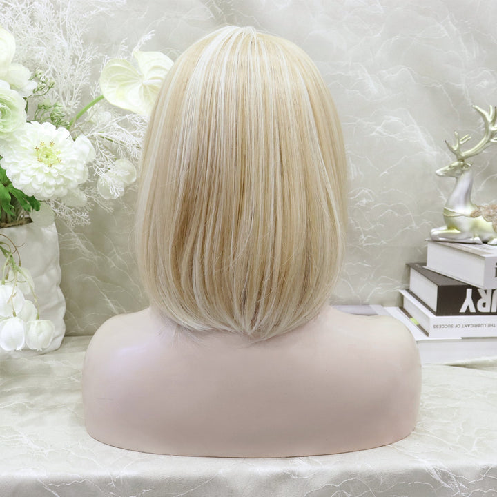 IMstyle Kacelyn Glueless Blonde with highlight bob hair style T - part lace front wigs shoulder length TS98 - Y2327 - Imstylewigs