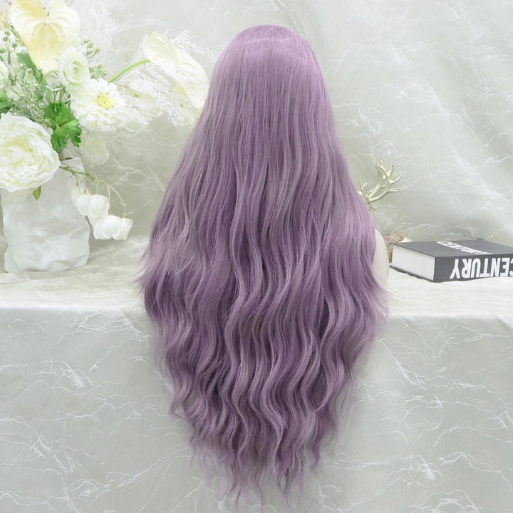 IMstyle Misty lavender purple nature curls 28 inches 13*3 free parting synthetic lace front wigs heat friendly W206 - Misty(13*3) - Imstylewigs