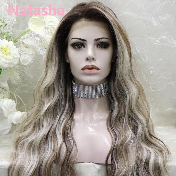 IMstyle Natasha low density 26'' 13*4 free parting with water wave free part lace front wigs W200 - C231 - Imstylewigs