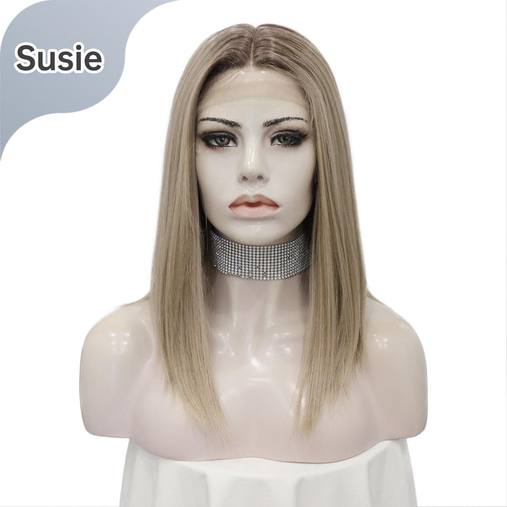 IMstyle Susie New short bob Haircut with B aby hair T part lace front wig Glueless - T1FF042 - SUSIE - Imstylewigs