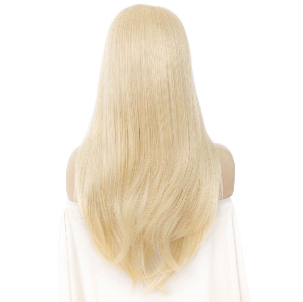 Emma Bleach Blonde Natural Wavy Synthetic Lace Front Wig Imstyle Imstylewigs 5363