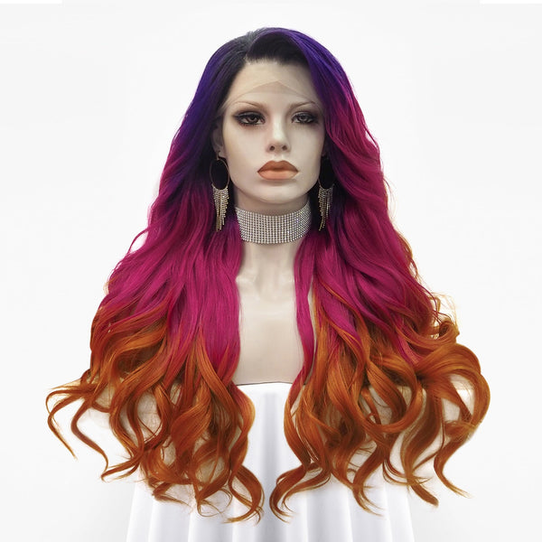 Firestarter pink kissed sold lace front wig